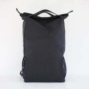 andthen.design an evolution of Vel-Oh.com-FlopTop | Backpack floptop backpack handmade using waxed cotton british millerain and leather, black backpack, sustainable backpack
